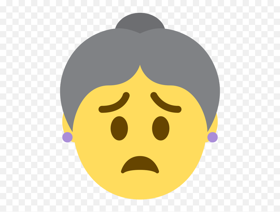 Emoji Face Mashup Bot On Twitter Old Woman,Worried Face Clipart
