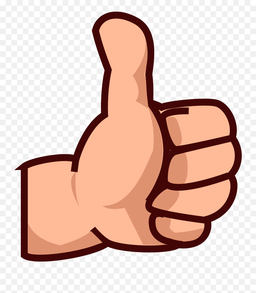 Thumbs Up Emoji Clipart Free Download Transparent Png - Sign Language,Thumbs Up Clipart