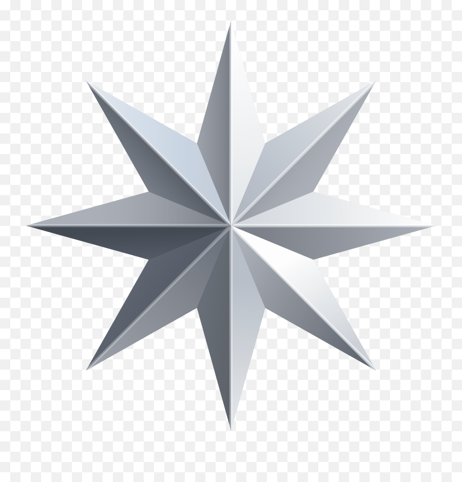 Silver Star Transparent Png Image - Silver Christmas Stars Png Emoji,White Star Transparent
