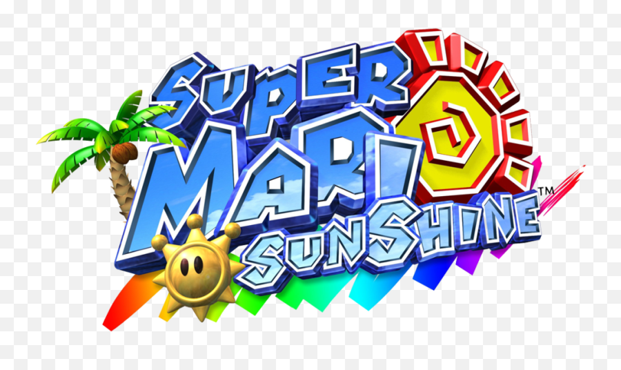 Super Mario Sunshine Sunshine Logo - Super Mario Sunshine Clear Logo Emoji,Super Mario Odyssey Logo