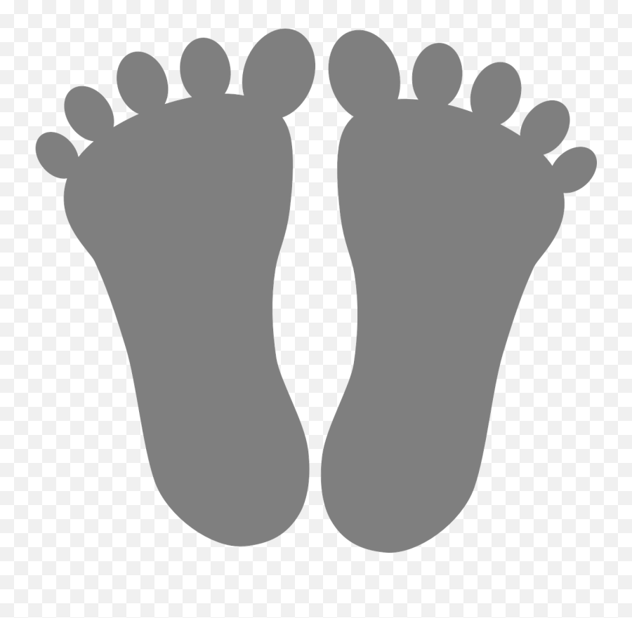 Feet Toes Footmarks Outline Png Picpng - Foot Print Clipart Emoji,Feet Png