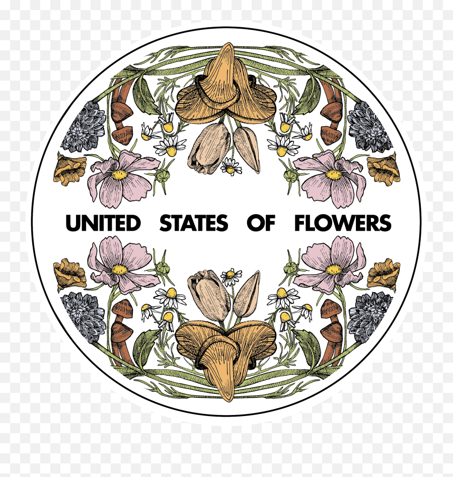 Contact U2014 United States Of Flowers - Floral Emoji,Spring Logo