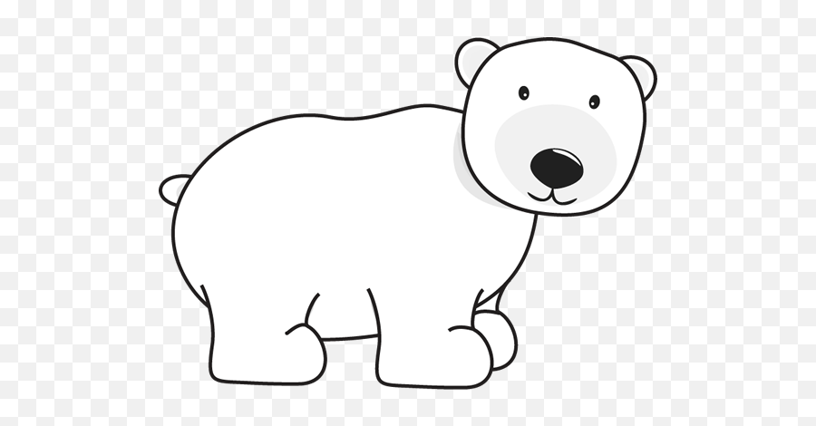 Polar Bear Clip Art - Cute Polar Bear Clip Art Emoji,Polar Bear Clipart