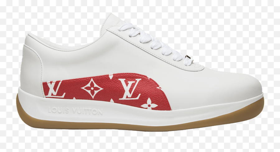 Supreme X Louis Vuitton Monogram Red - Lv Supreme Sneakers Emoji,Supreme Louis Vuitton Logo