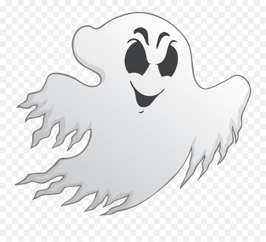 Download Cartoon Ghost Black Background - Spooky Ghost Emoji,Black Background Png