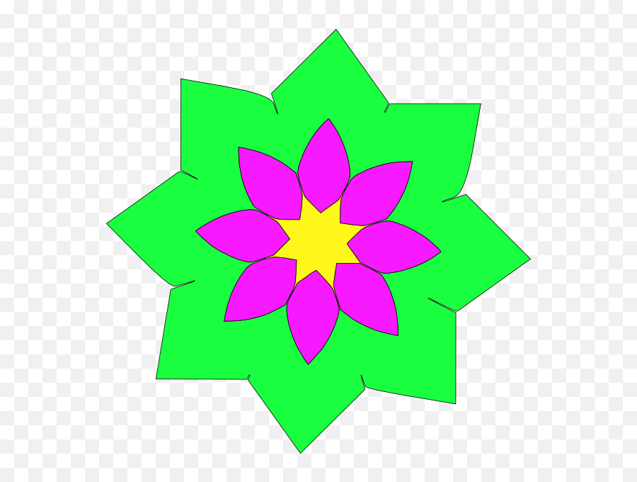 Geometric Flower Shape Clip Art At Clkercom - Vector Clip Flower Using Geometrical Shapes Emoji,Geometric Clipart