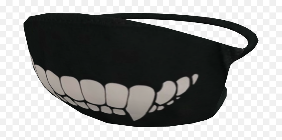 Sharp Teeth Mask - Wide Grin Emoji,Sharp Teeth Png