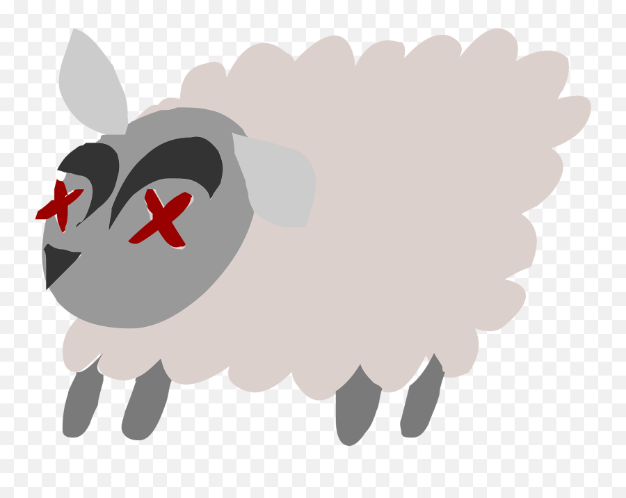 Dead Sheep Clipart Emoji,Dead Clipart