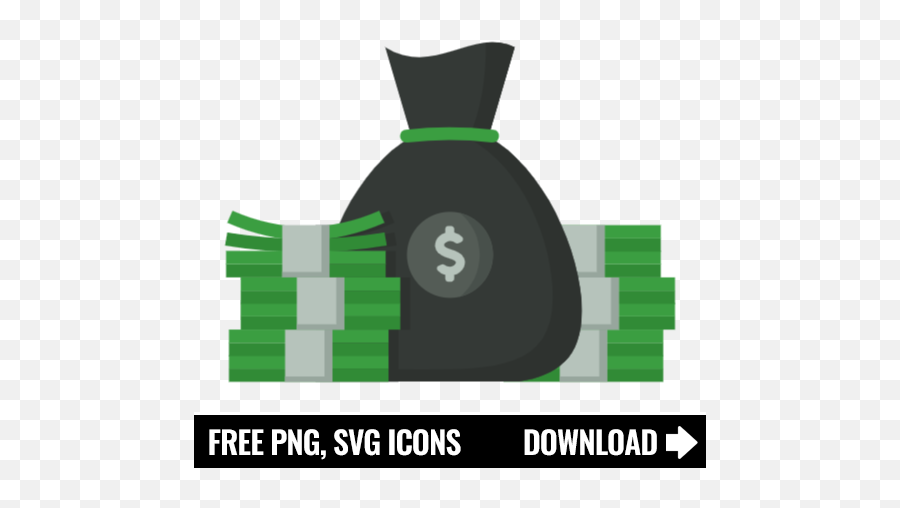 Free Money Bag Icon Symbol Png Svg Download Emoji,Flying Money Png