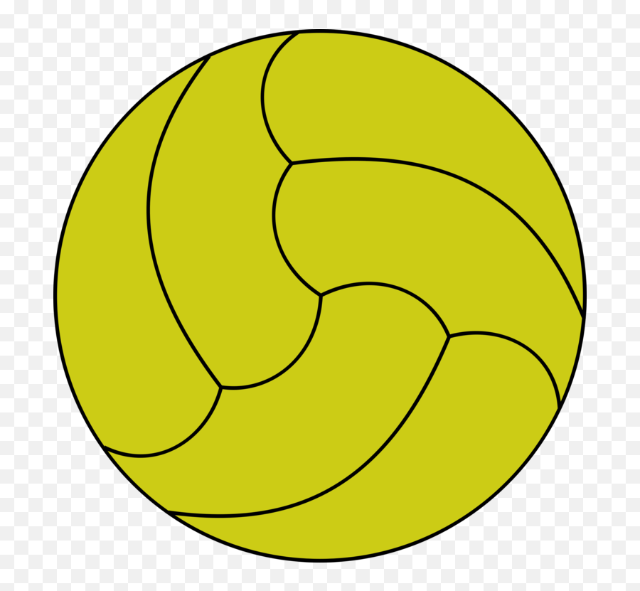 Ballsymbolyellow Png Clipart - Royalty Free Svg Png Emoji,Volleyball Clipart Png