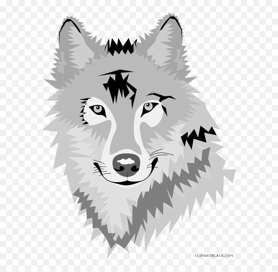 Pawprint Clipart Wolfpack - Wolf Clipart Full Size Png Emoji,Paw Print Clipart Black And White