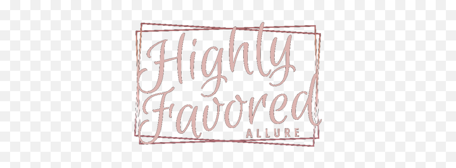 Highly Favored Allure U2013 Highly Favored Allure Llc Emoji,Allure Logo