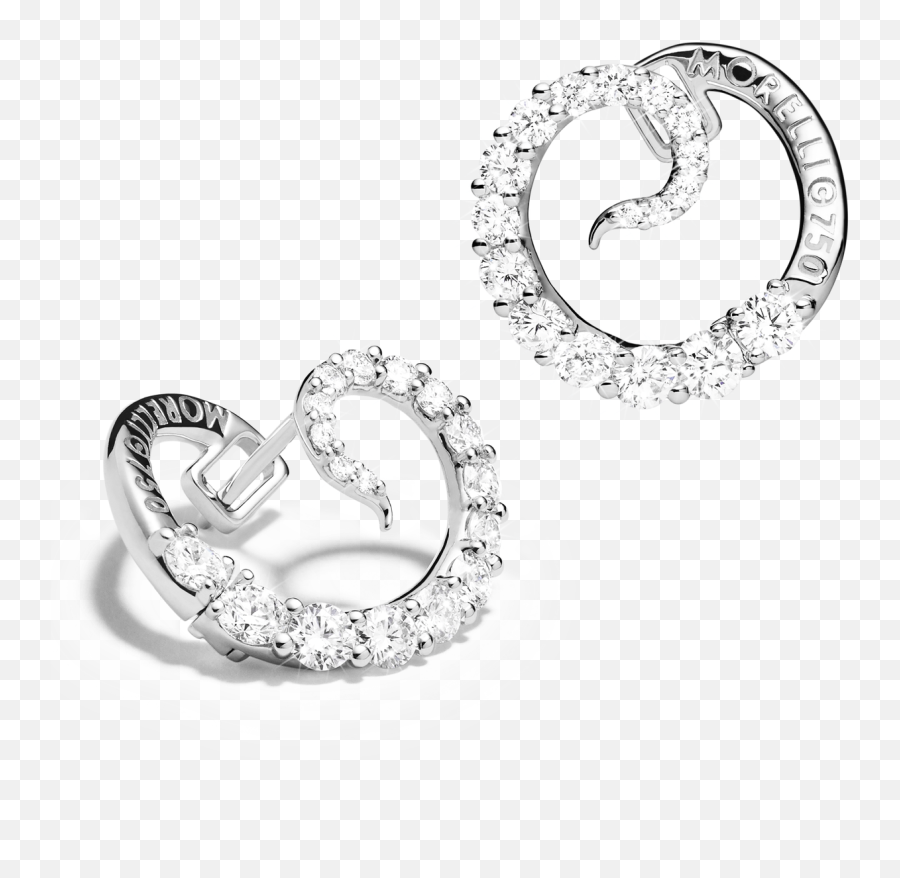 Pre - Order Paul Morelli Tracuer Spiral Hoop Diamond Earrings Emoji,Diamond Earring Png