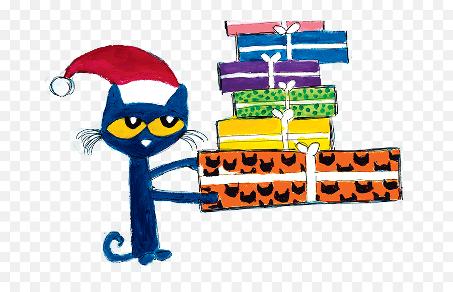 Hd Pete The Cat Clipart Petethecatbooks - Pete The Cat Christmas Presents Emoji,Pete The Cat Clipart