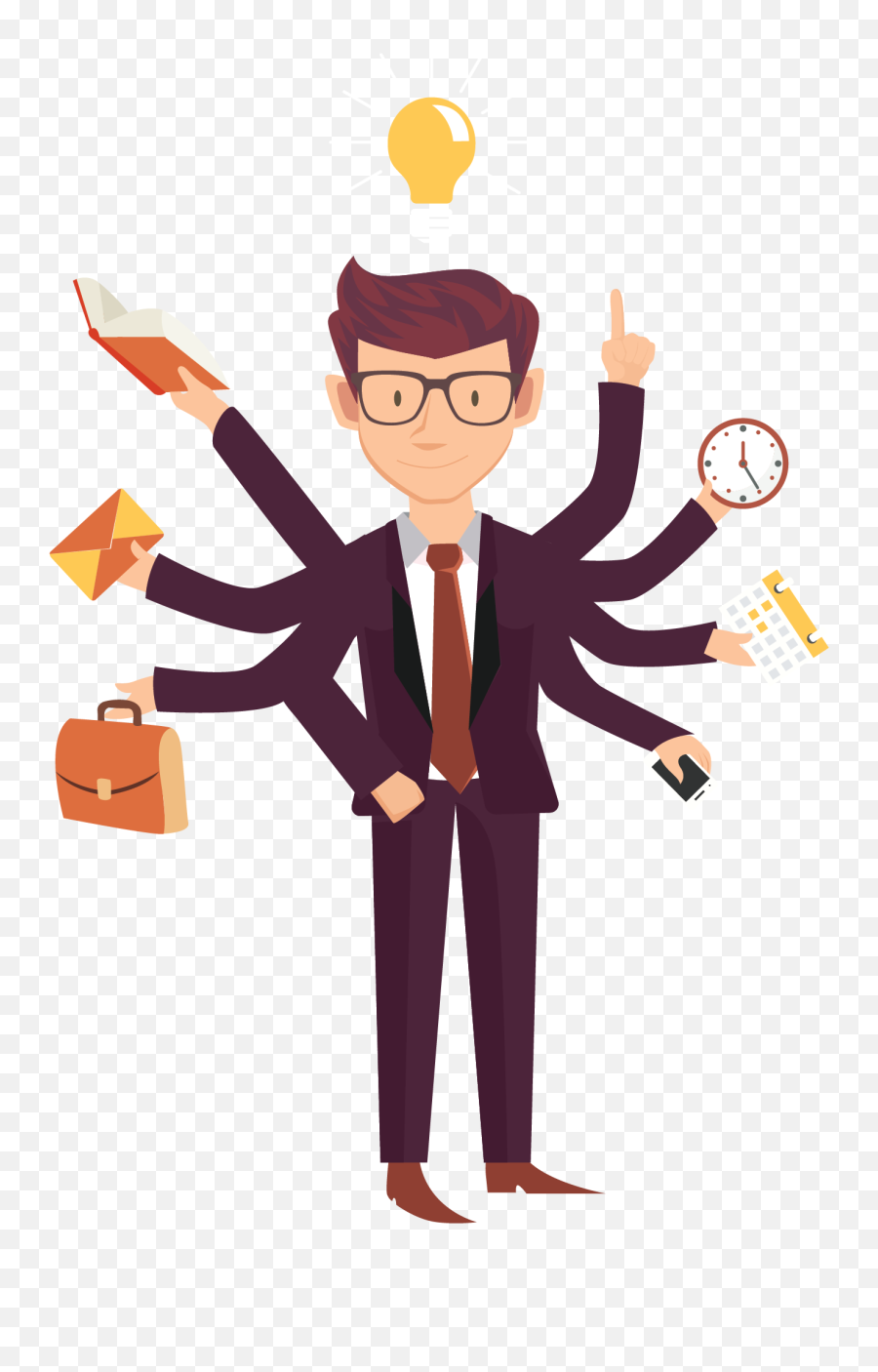 Download Busy Business People Entrepreneurship Job Emoji,Business Person Clipart