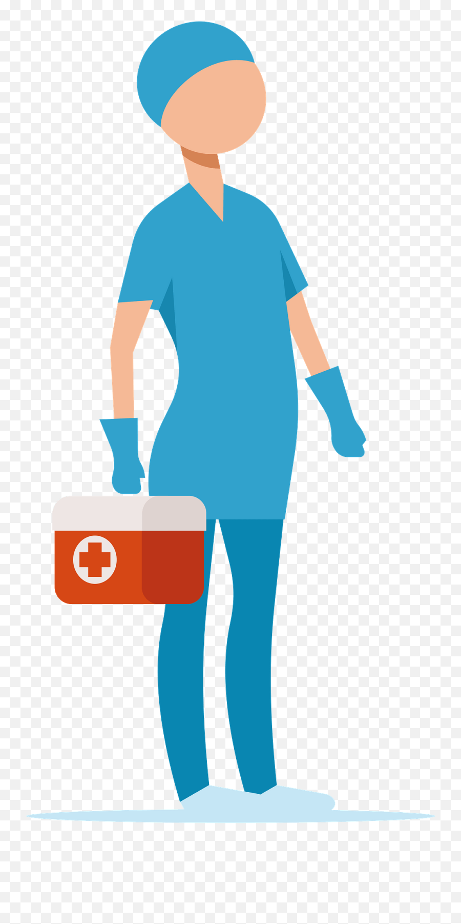 Female Nurse Clipart Free Download Transparent Png Creazilla - Deliveryman Emoji,Nurse Clipart