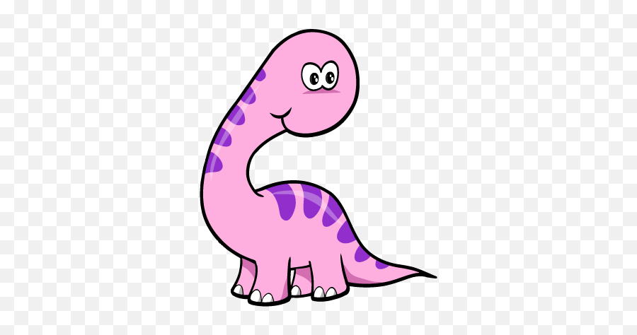 Download Dinosaurs Clipart Pink Purple - Pink Dinosaur Clipart Png Emoji,Dinosaurs Clipart