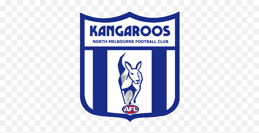 Portfolio - Modernized Vfl Shield Logos Football Team North Melbourne Football Club Logo Emoji,Kangaroo Logo