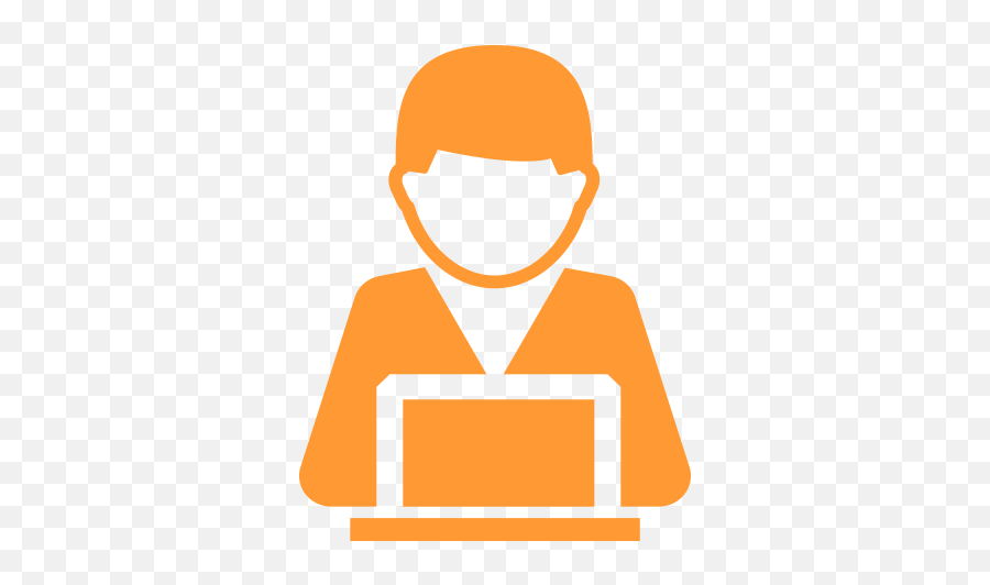Download Hd Work In Progress Icon Png - Person Customer Icon Blue Emoji,Computer Icon Png