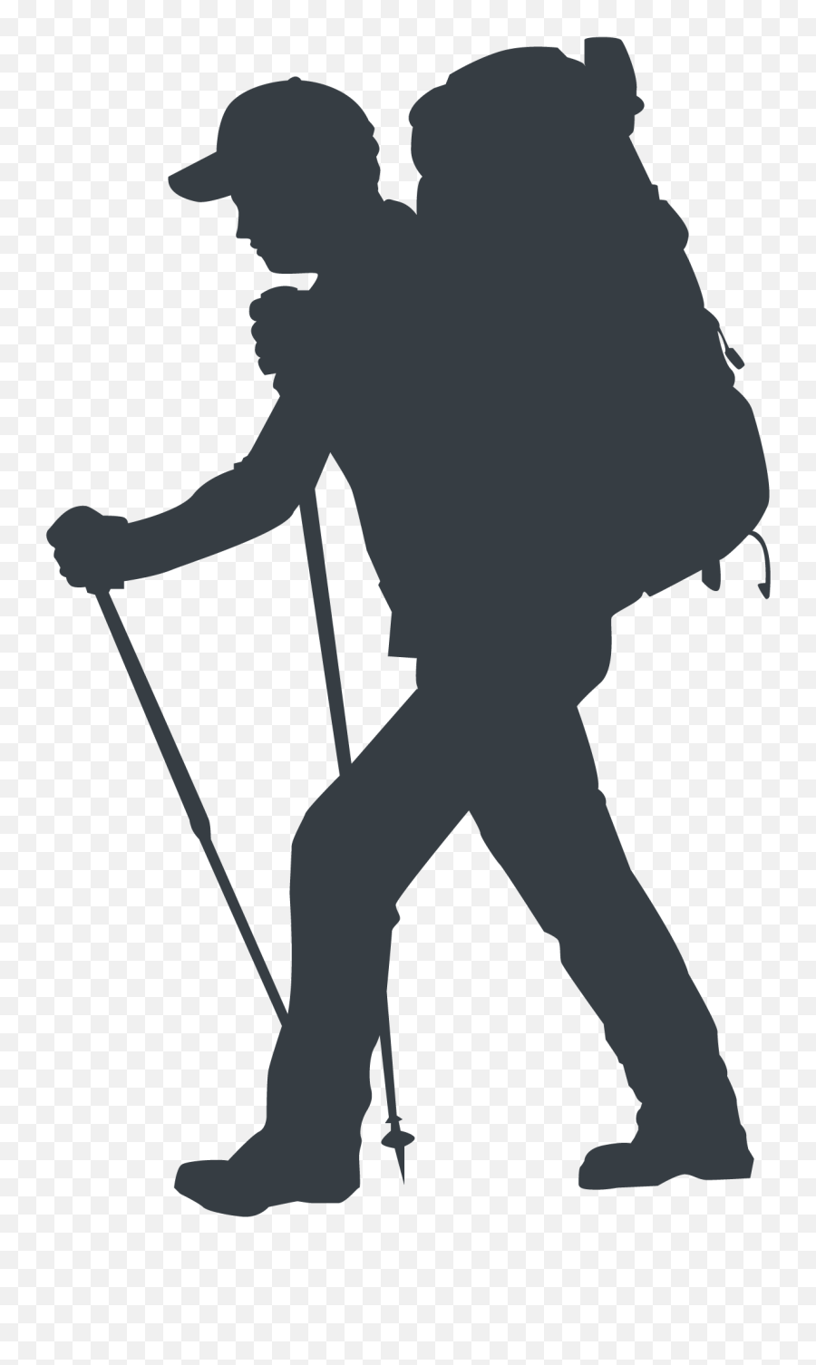 Hiking - Hiking People Png Silhouette Emoji,Hiker Png