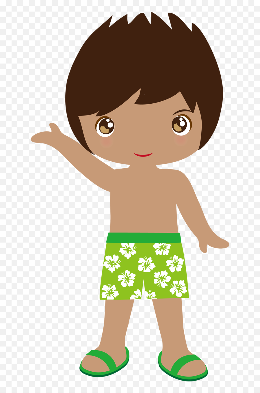 Beach Clipart Summer Clipart Hawaiian - Hawaiian Boy Clipart Emoji,Beach Clipart