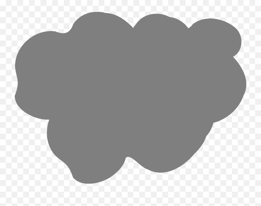 Grey Smoke Clip Art At Clker - Dot Emoji,Smoke Clipart
