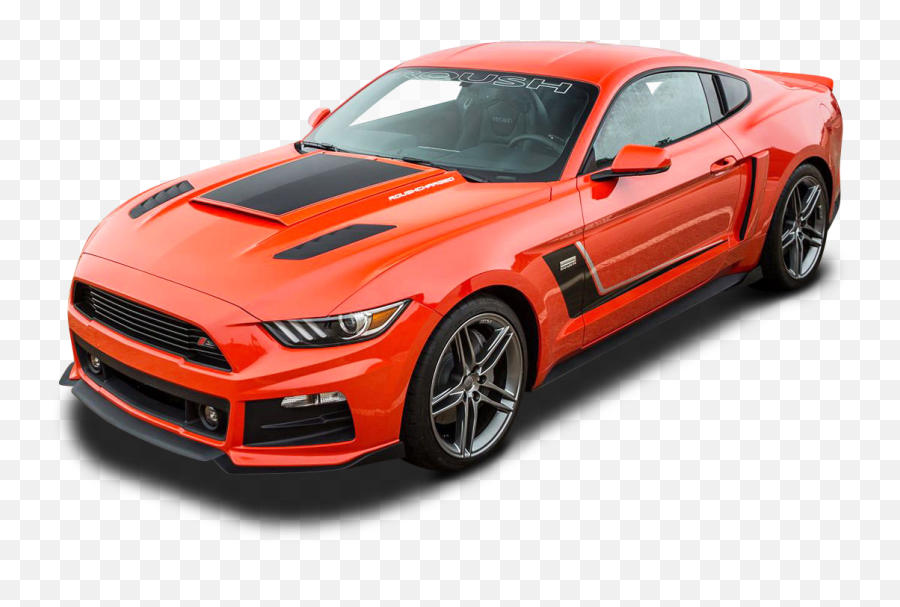 Orange Roush Stage 3 Mustang Car Png Image - Pngpix Emoji,Roush Logo