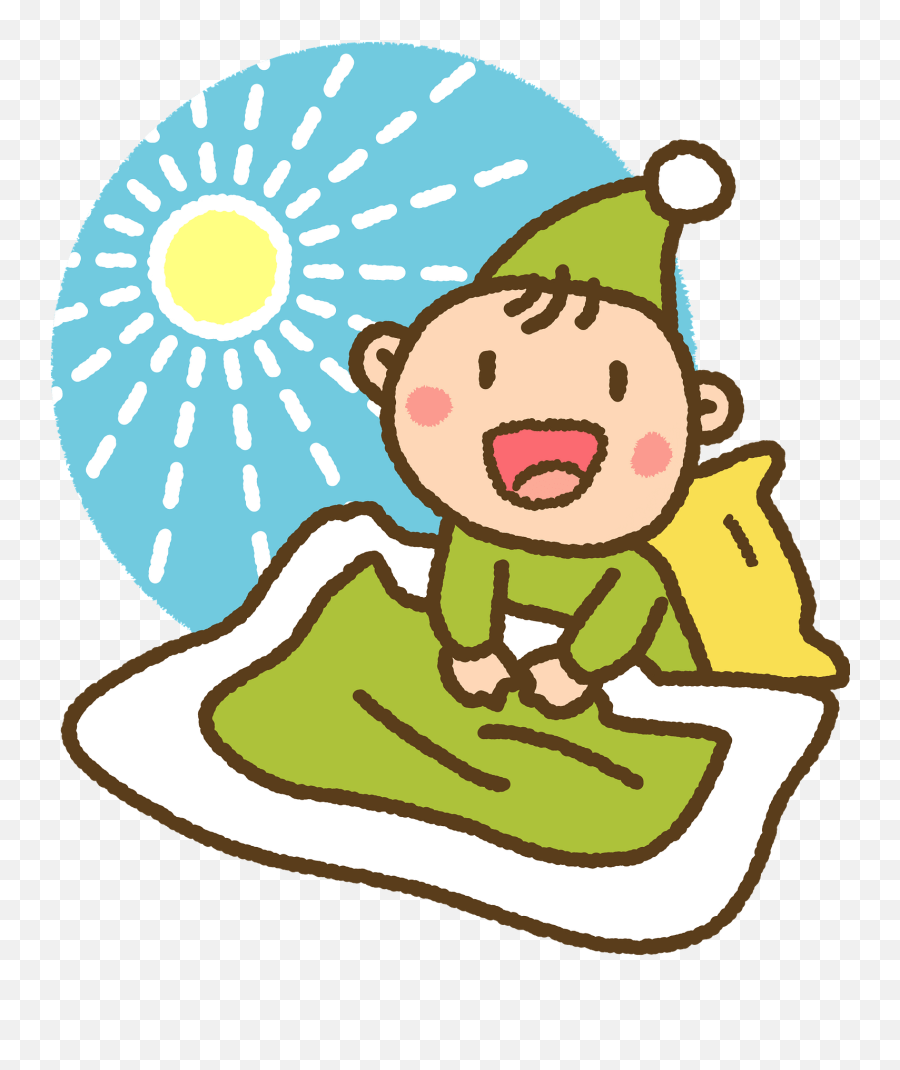 Child Is Waking Up Clipart Emoji,Sick Kid Clipart