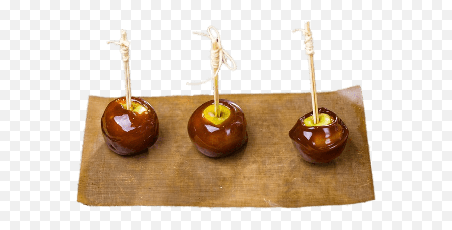 Three Toffee Apples Transparent Png - Stickpng Emoji,Caramel Apple Clipart