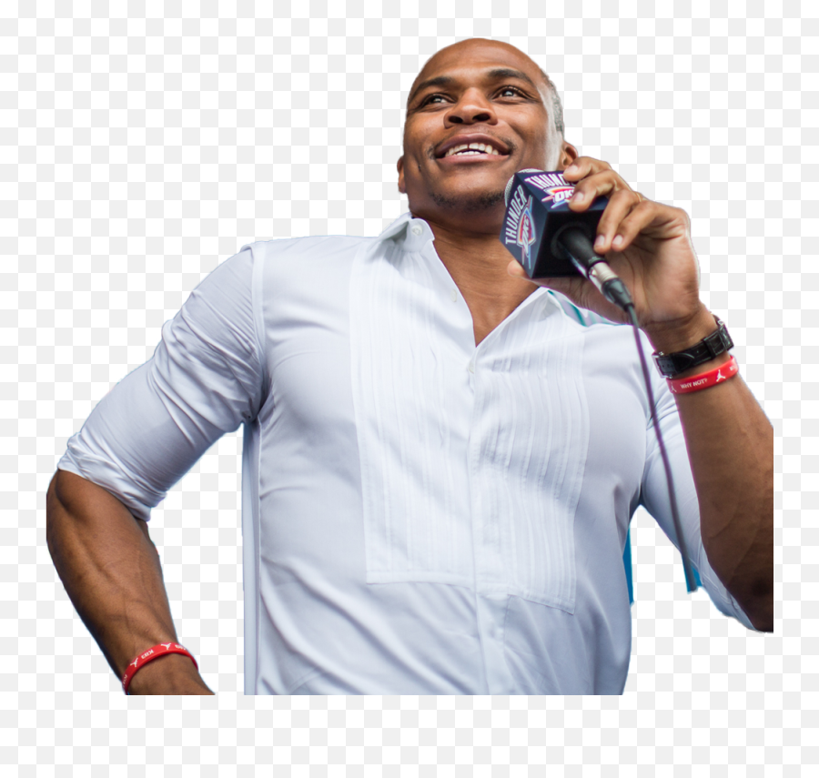 Download Hd Mic - Russell Westbrook Microphone Transparent Emoji,Russell Westbrook Transparent