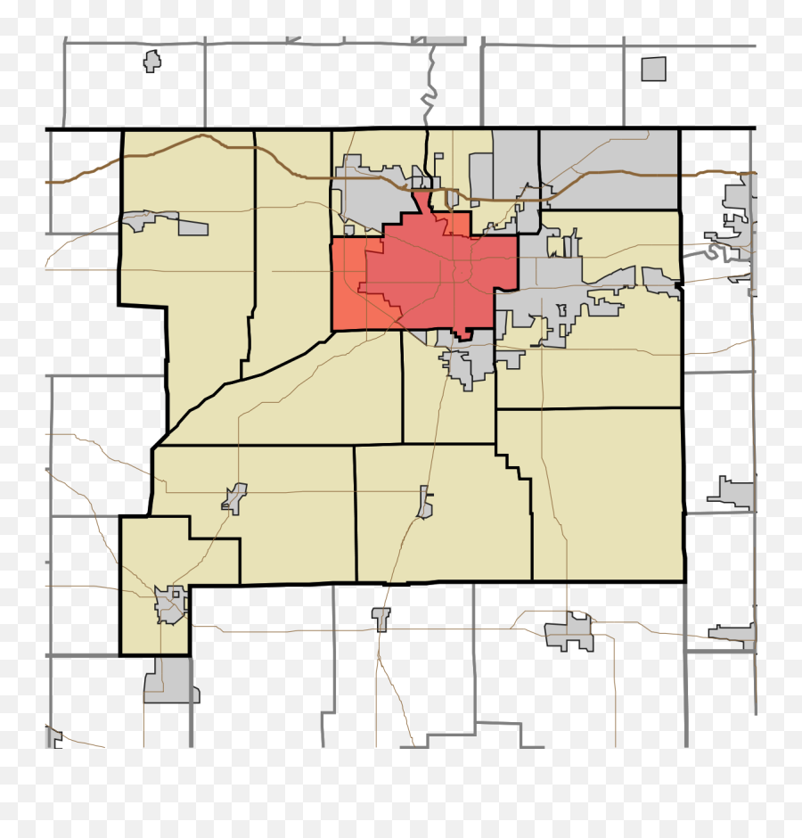 Filemap Highlighting Portage Township St Joseph County Emoji,Indiana Outline Png