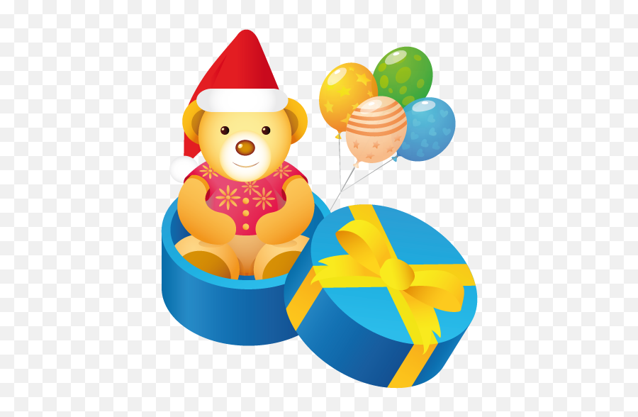 Christmas Gift Teddy Bear Icon Png Clipart Image Iconbugcom Emoji,Christmas Gifts Png