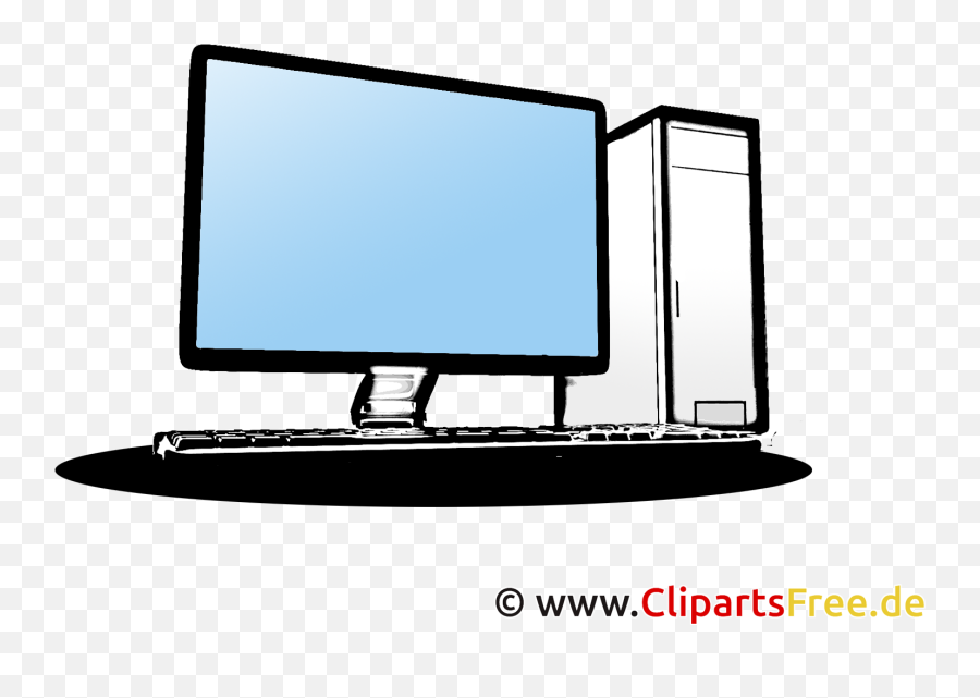 Dekstop Pc Clipart - Clipart Pc Png Download Full Size Emoji,Pc Clipart