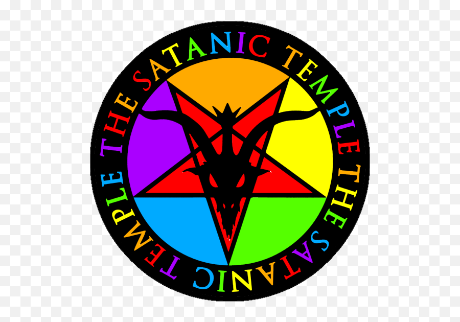 Recolored Satanic Temple Logo For Gay Pride Down Syndrome Emoji,Transgender Symbol Transparent