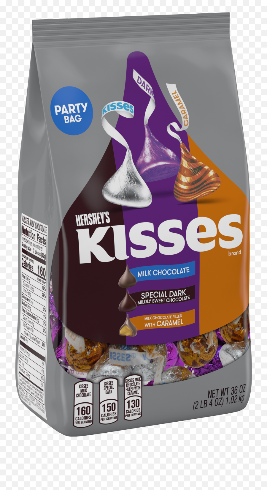 Download Hd Kisses Chocolate Candy Party Assortment 36 Oz Emoji,Hershey's Kisses Logo
