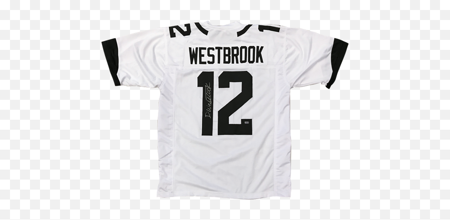 Dede Westbrook Autographed Jacksonville Jaguars White 12 Emoji,Westbrook Png