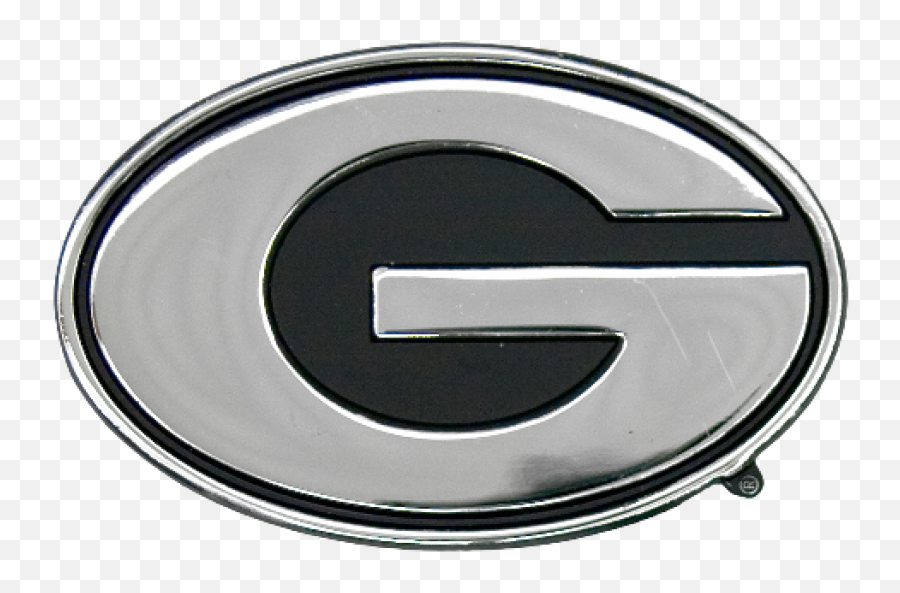 Car U0026 Truck Emblems University Of Georgia Bulldog Chrome Emoji,Uga Bulldog Logo