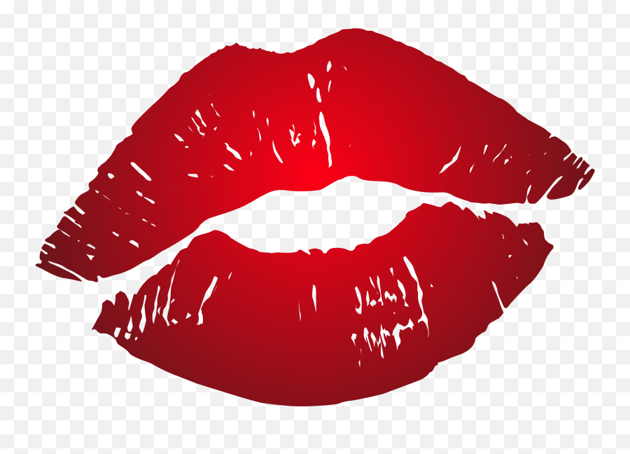 Transparent Background Red Lips Png - Kiss Png Emoji,Lips Png