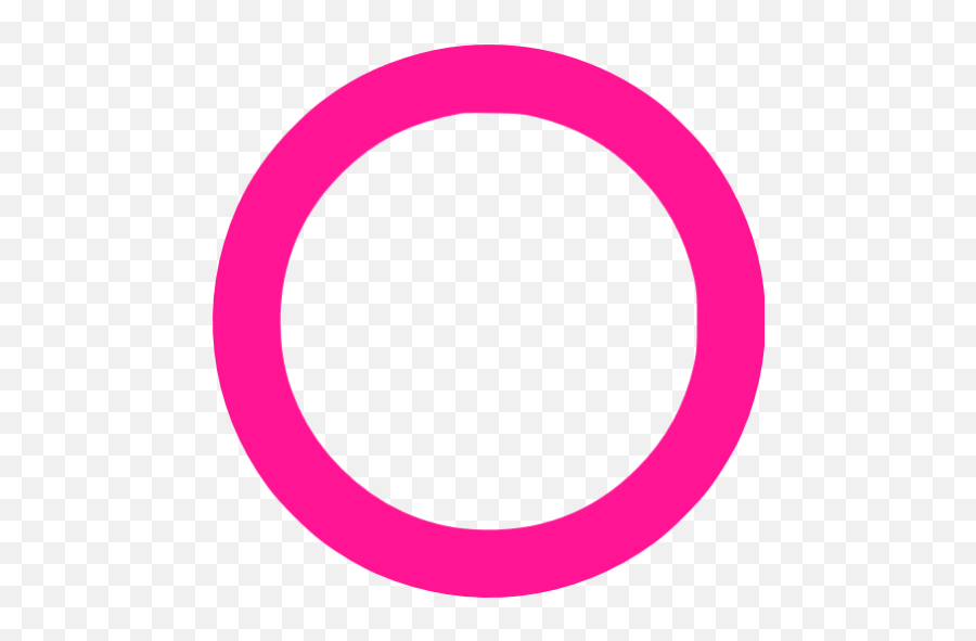 Deep Pink Circle Outline Icon - Free Deep Pink Shape Icons Dot Emoji,Circle Outline Png