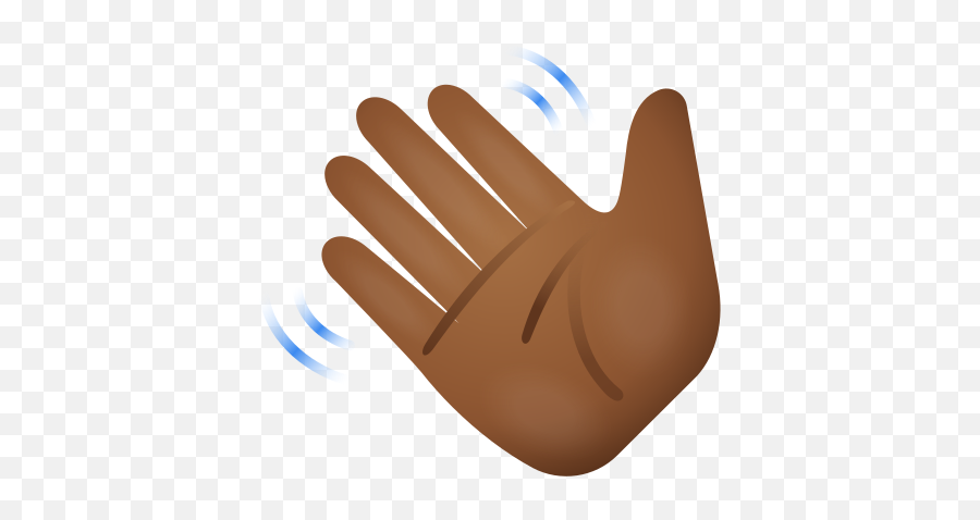 Waving Hand Medium Dark Skin Tone Icon - Waving Hand Emoji,Wave Emoji Png