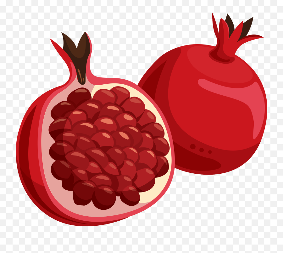 Fruit Clipart Png - Transparent Background Pomegranate Clipart Image Of Pomegranate Emoji,Fruit Clipart