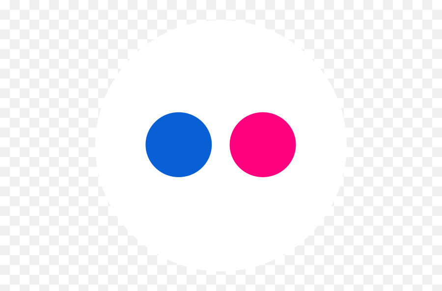Flickr Logo Free Icon Of Social - Circle Flickr Icon Png Emoji,Flickr Logo