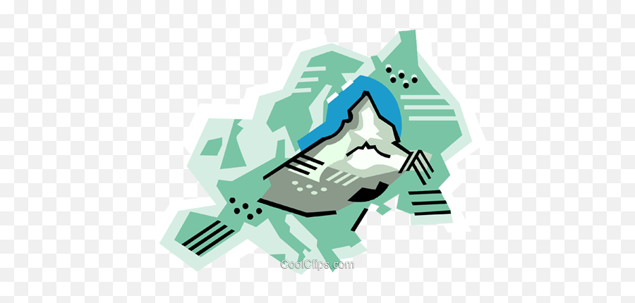 Geotechnical Style Europe Swiss Alps Royalty Free Vector - Horizontal Emoji,Europe Clipart