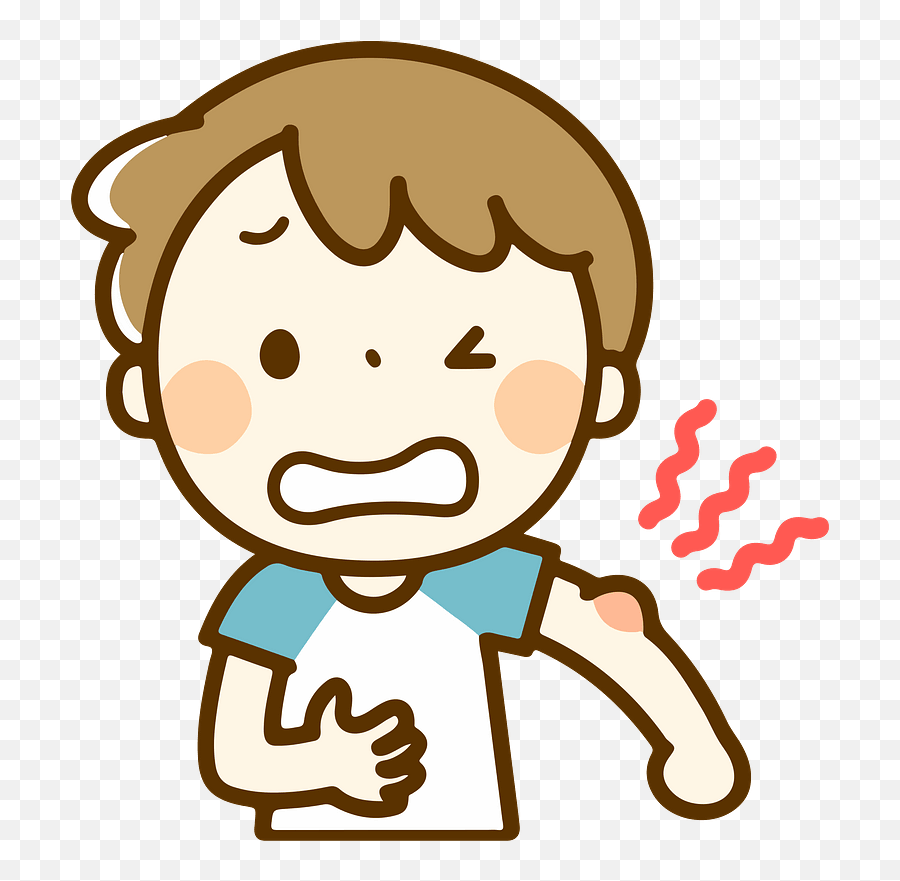 Boy With A Mosquito Bite Clipart - Mosquito Bite Clipart Png Emoji,Bite Png