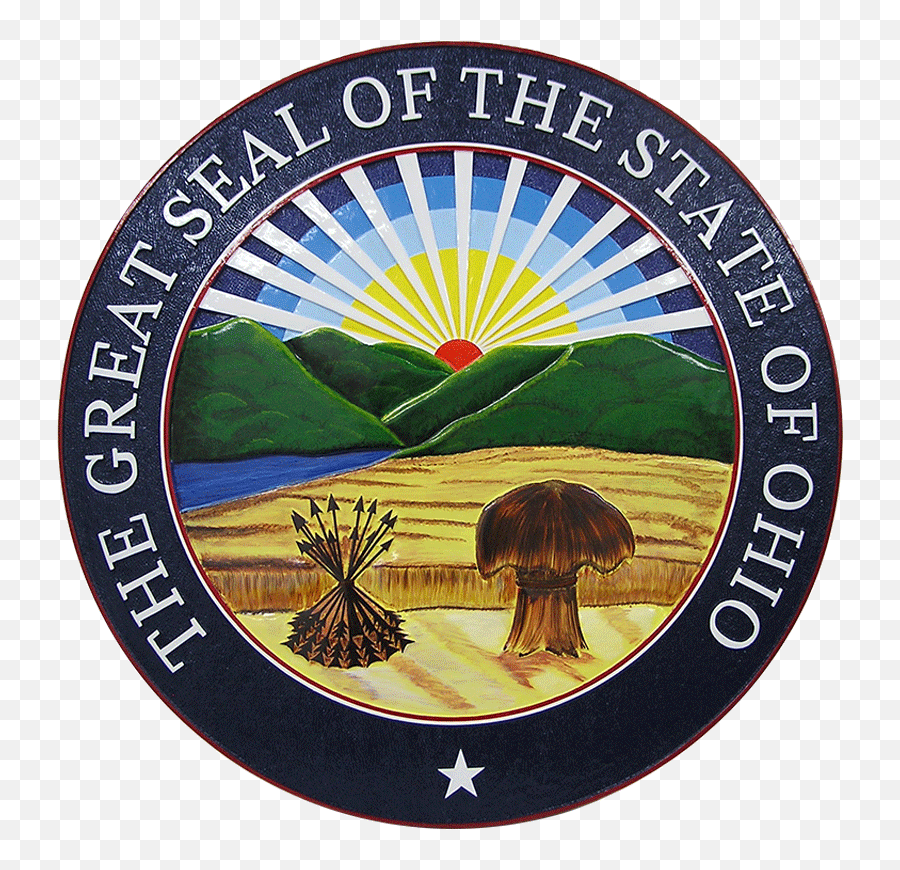 The Seal Of Ohio State Emoji,Ohio Png