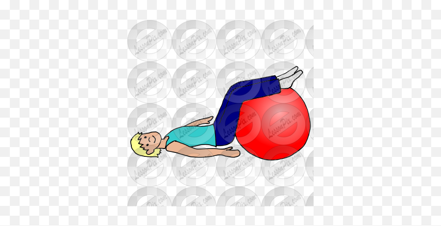 Legs On Ball Picture For Classroom Therapy Use - Great Emoji,Kettlebell Clipart