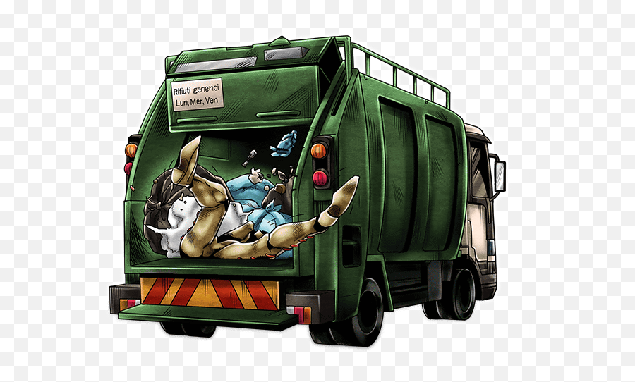 Garbage Truck - Cartoon Garbge Truck Png Emoji,Truck Png