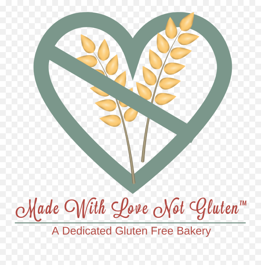 Made With Love Not Gluten Bakery A Dedicated Gluten Free Emoji,Pastry Logo