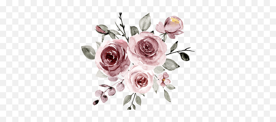 Watercolor Flowers Clipart Behance Emoji,Watercolor Floral Clipart