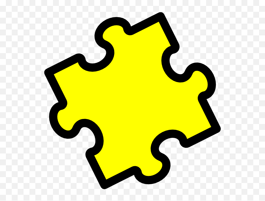 Jungle Clipart - Yellow Autism Puzzle Piece Full Size Png Autism Yellow Puzzle Piece Emoji,Jungle Clipart